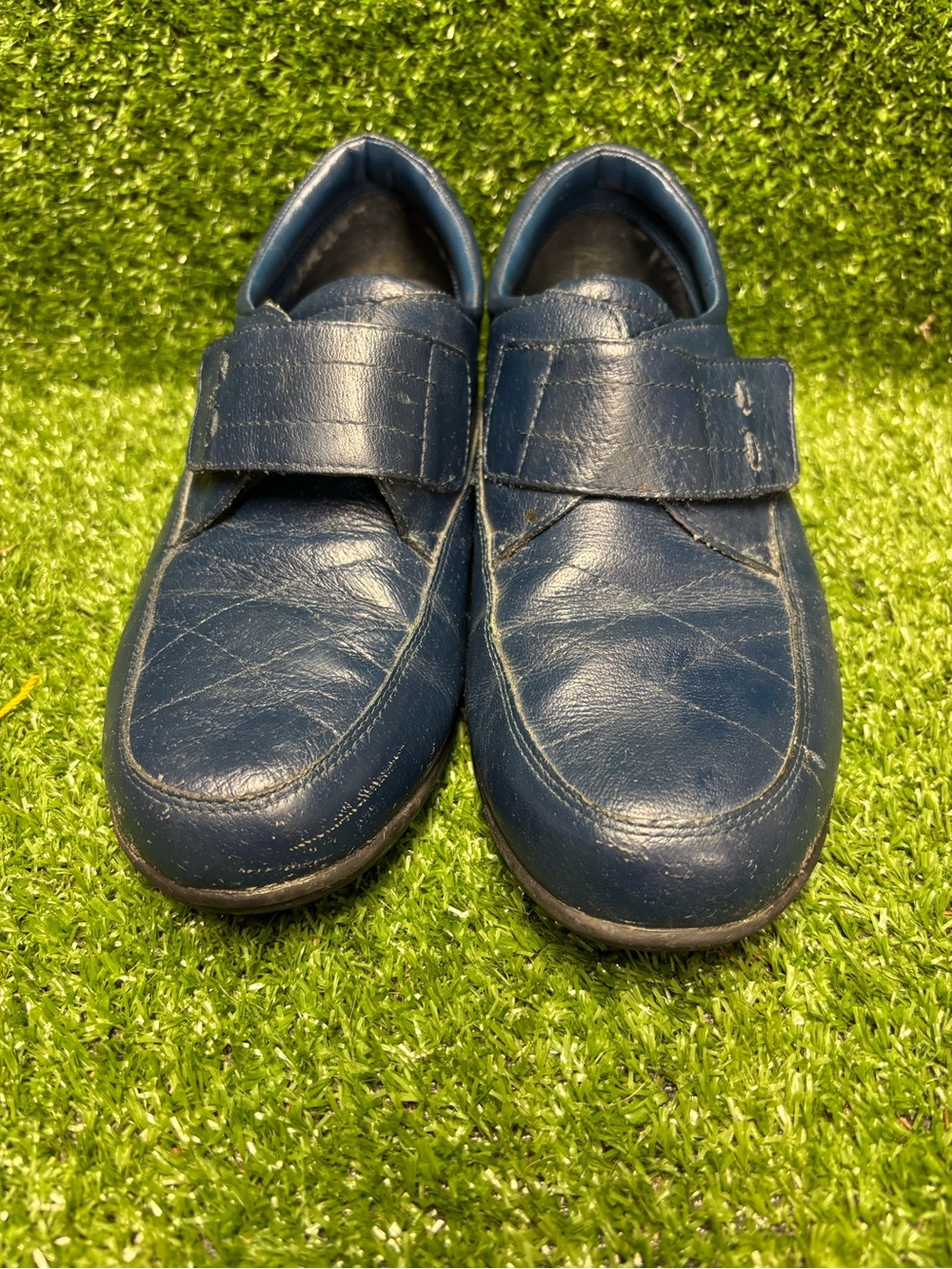 Ladies Navy Blue Casual Strap Shoes